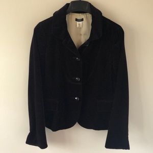 JCrew Plum Velvet Blazer